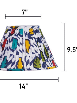 Multicolour Batik Pleated Empire Lampshade