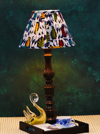 Multicolour Batik Pleated Empire Lampshade