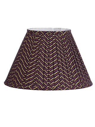 Chevron Block Print Pleated Empire Lampshade