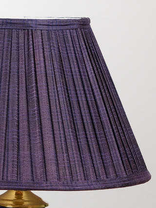 Purple Silk Pleated Empire Lampshade