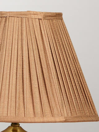 Beige Silk Pleated Empire Lampshade