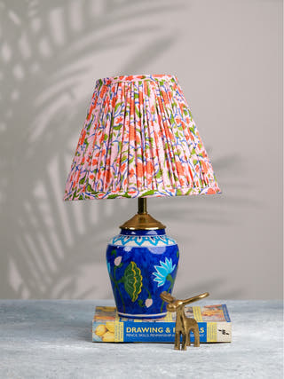 Multicolour Block Print Empire Lampshade