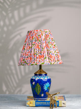 Multicolour Block Print Empire Lampshade