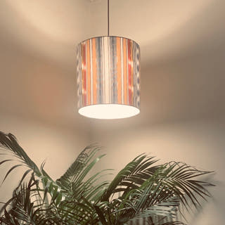 Multicolour Ikat Drum Lampshade