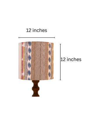 Multicolour Ikat Drum Lampshade