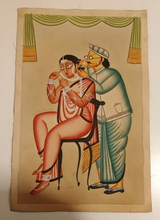 Bibi Wearing Jewelry Wall Frame | Unframed