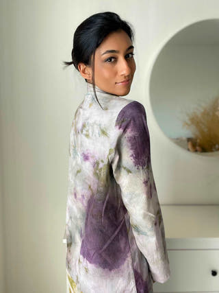 Eela Natural Dye Cotton-Linen Shacket