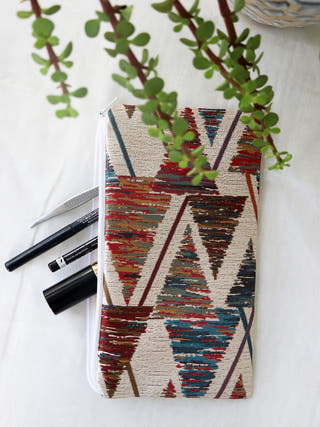 Abstract Printed Multipurpose Pouch