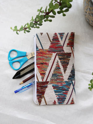 Abstract Printed Multipurpose Pouch