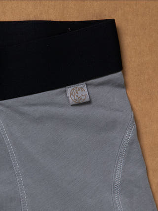 Mens Trunks  - Comfy Organic Cotton Elastane Men's Trunks - Misty Grey - Pack of 1