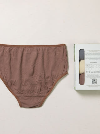 Anti-Bacterial Plant-Dyed Cotton Panties | Pack of 3