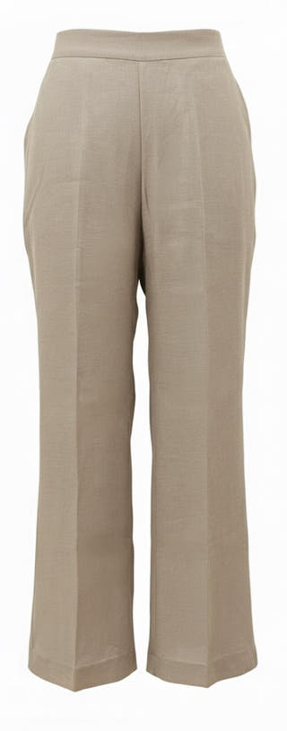Beige Straight Leg Pants