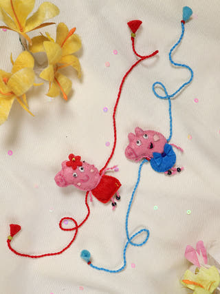 Peppa & George Rakhi - Set of 2