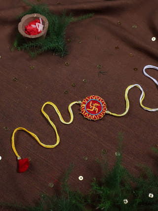 Swastika Mandala Rakhi - Set of 2