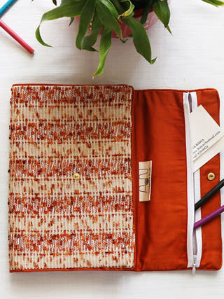 Handloom Multipurpose Notebook Case With Notebook