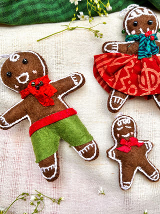 Gingerbread Family Christmas | Set of 3