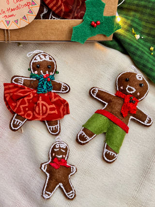 Gingerbread Family Christmas | Set of 3