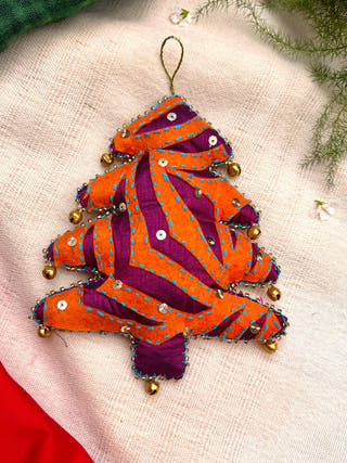 Cutwork Applique Christmas Ornament | Tree