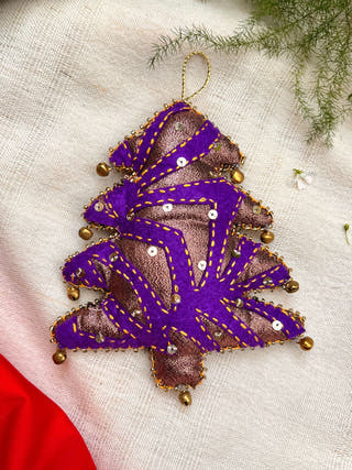 Cutwork Applique Christmas Ornament | Tree