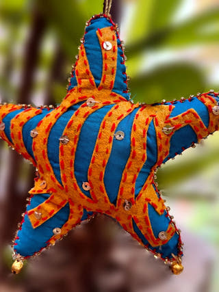 Cutwork Applique Christmas Ornament | Star