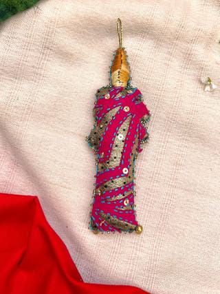 Cutwork Applique Christmas Ornament | Candle