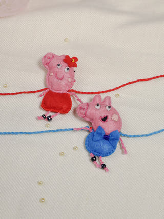 Peppa & George Rakhi - Set of 2