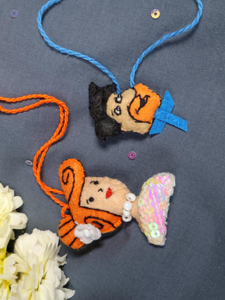 Fred & Wilma Lumba Rakhi - Set of 2
