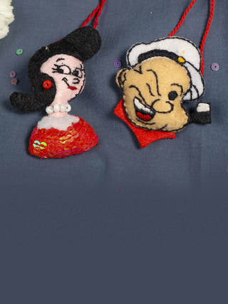 Popeye & Olive Lumba Rakhi - Set of 2