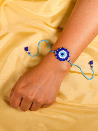 Nazar Battu Rakhi and Lumba set - Set of 2