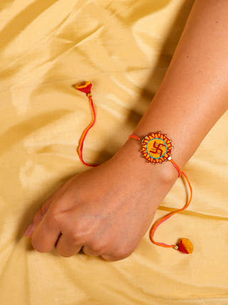 Swastika Mandala Rakhi - Set of 2