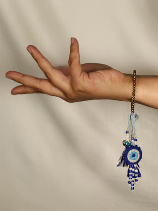 Nazar Battu Rakhi and Lumba set - Set of 2