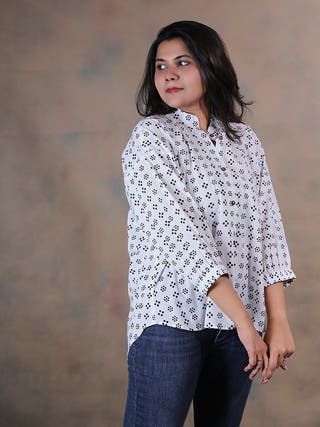 Polka Patakha Pure Cotton Block Printed Chill Pill Shirt