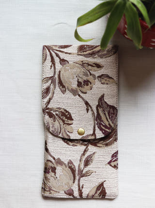 Brown Printed Cutlery Case