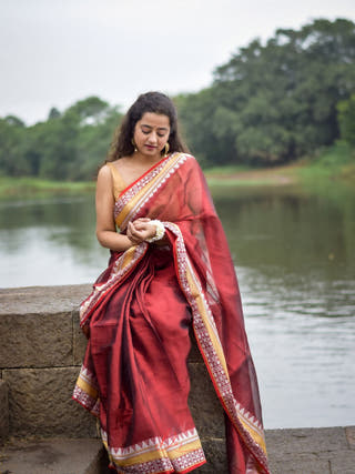 Laal Ruhaani Saree
