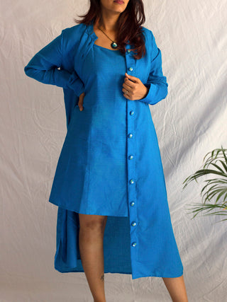 Sun kissed Rose Blue Dress TARI: the loom theory