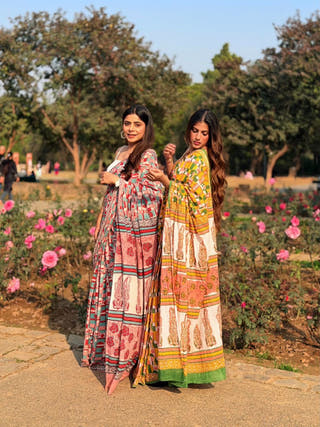 Simran Heritage Hand Block Printed Pure Cotton Saree