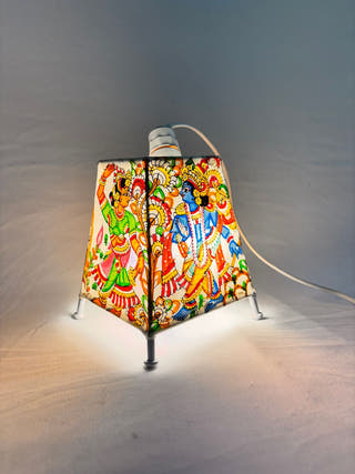 Radha Krishan Table Lamp - Multicolor