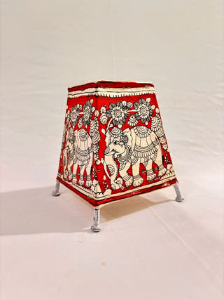 Elephant Table Lamp - Red