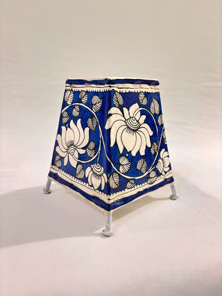 Lotus Design Table Lamp - Blue