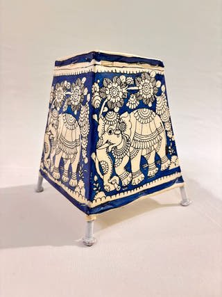 Elephant Table Lamp - Blue