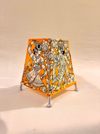 Radha Krishan Table Lamp - Yellow