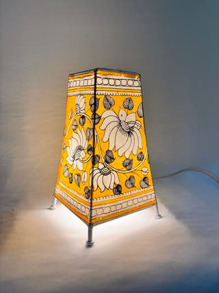 Lotus Design Table Lamp - Yellow