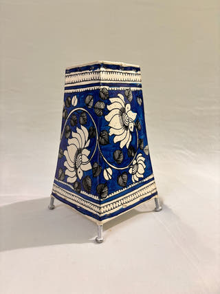 Lotus Design Table Lamp - Blue