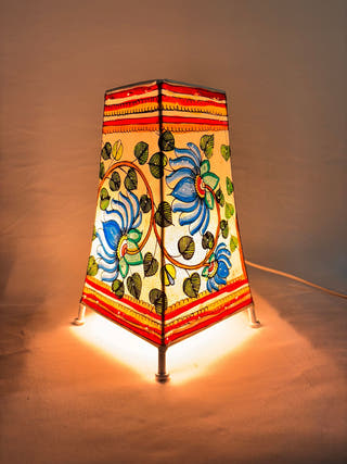 Lotus Design Table Lamp - Multicolor