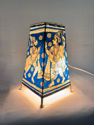 Ramayana Story Lamp - Blue