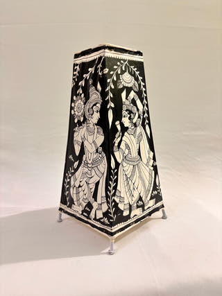 Radha Krishan Tholu Table Lamp - Black