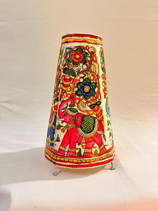 Elephant Flower Tholu Bommalata Lamp