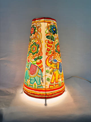 Elephant Flower Tholu Bommalata Lamp