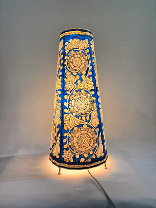 Flower Tholu Bommalata Table Lamp