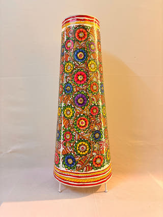 Nimmalakunta Tholu Bommalata Pushpavalli Heritage Leather Lamp - Multicolor